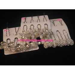 Bridal Rhinestone Mini Hair Pin (4pcs)